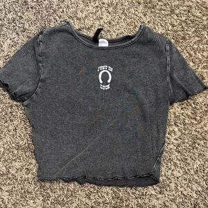 Divided Charcoal Graphic Tee